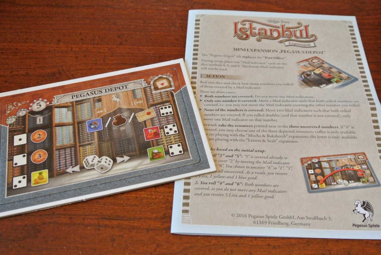 ISTANBUL – PEGASUS DEPOT Board Game Expansion Promo BRETTSPIEL ADVENT CALENDAR
