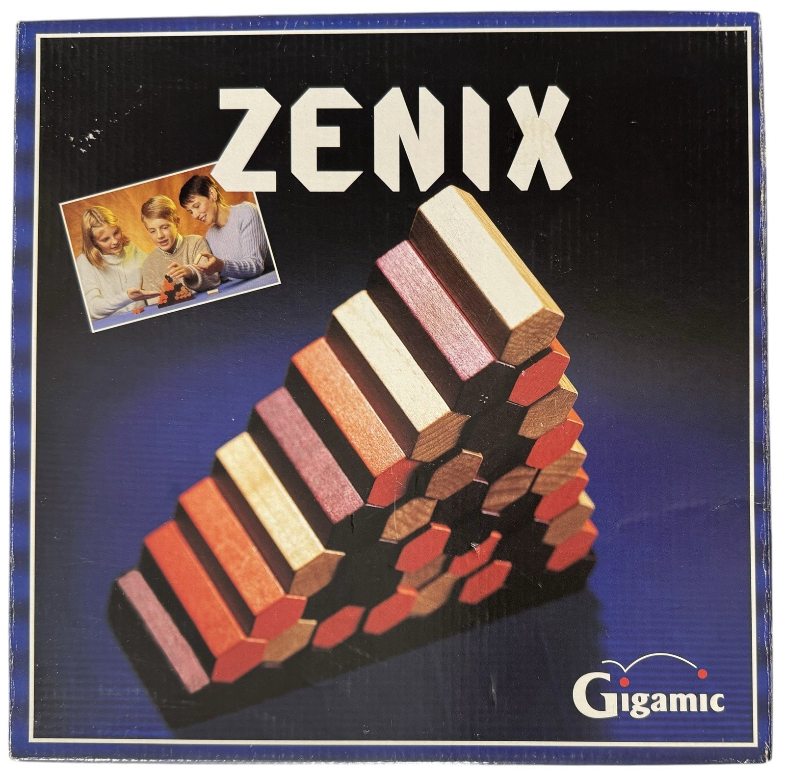 ZENIX Board Game Wooden Puzzle ~ Gigamic 2000 ~ COMPLETE ~ Made in France