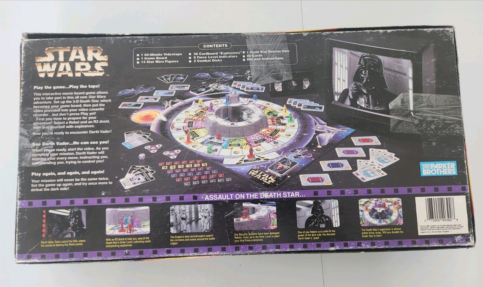 Star Wars The Interactive Video Board Game Parker Brothers 1996 Complete