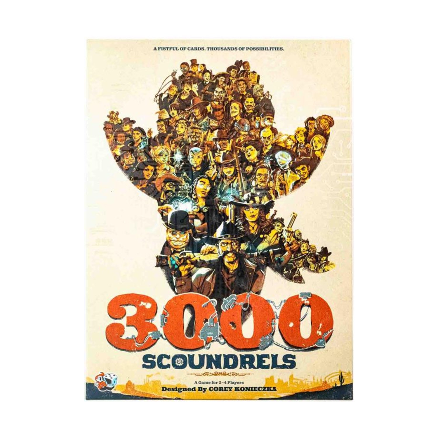 Unexpected Games Board Game 3000 Scoundrels w/Double or Nothing Expansion! NM