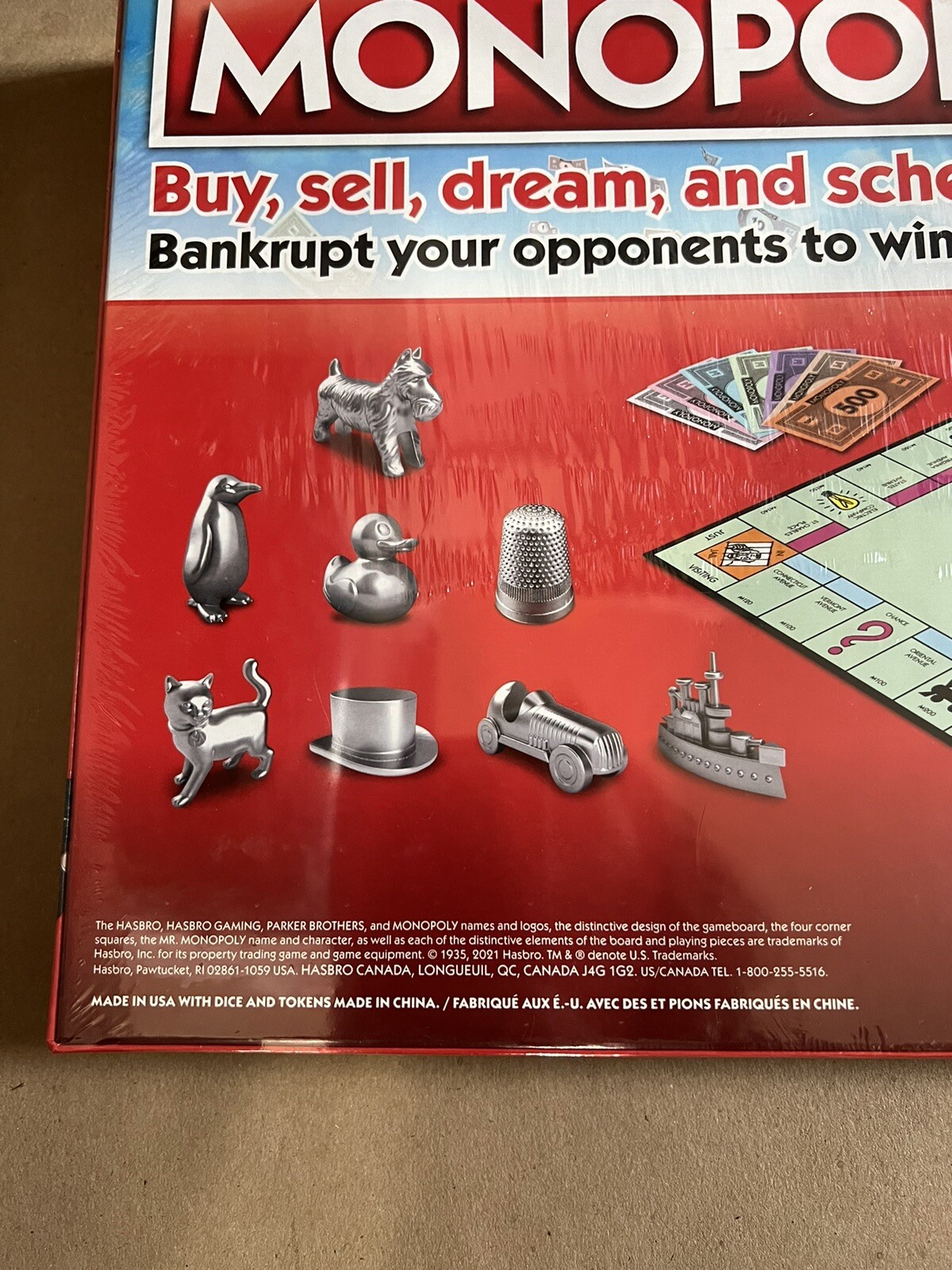 Hasbro Monopoly Boardgame NIB NEW FACTORY SEALED YOU VOTED EDITION