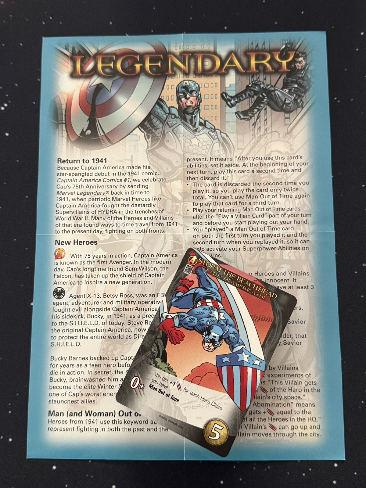 Marvel Legendary Captain America 75th Anniversary Expansion – COMPLETE – NO BOX