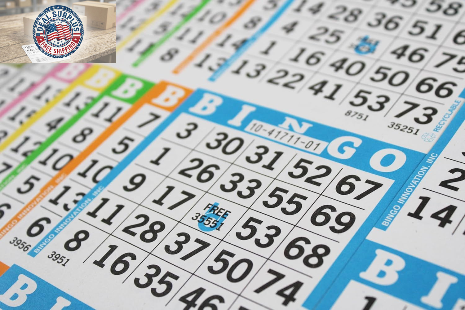 Bingo Books – 3 Faces, 10 Pages Each, 100 Disposable Game Books – Bold Dauber Sh