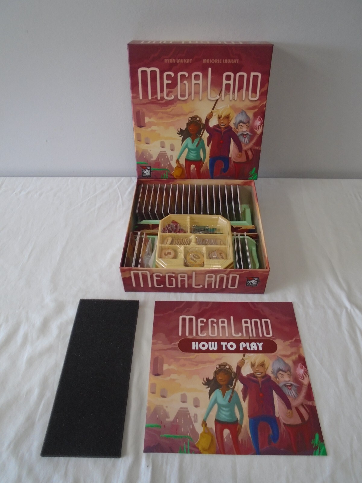 Mega Land Board Game [Red Raven Games 2018] [100% COMPLETE EXCELLENT CONDITION]