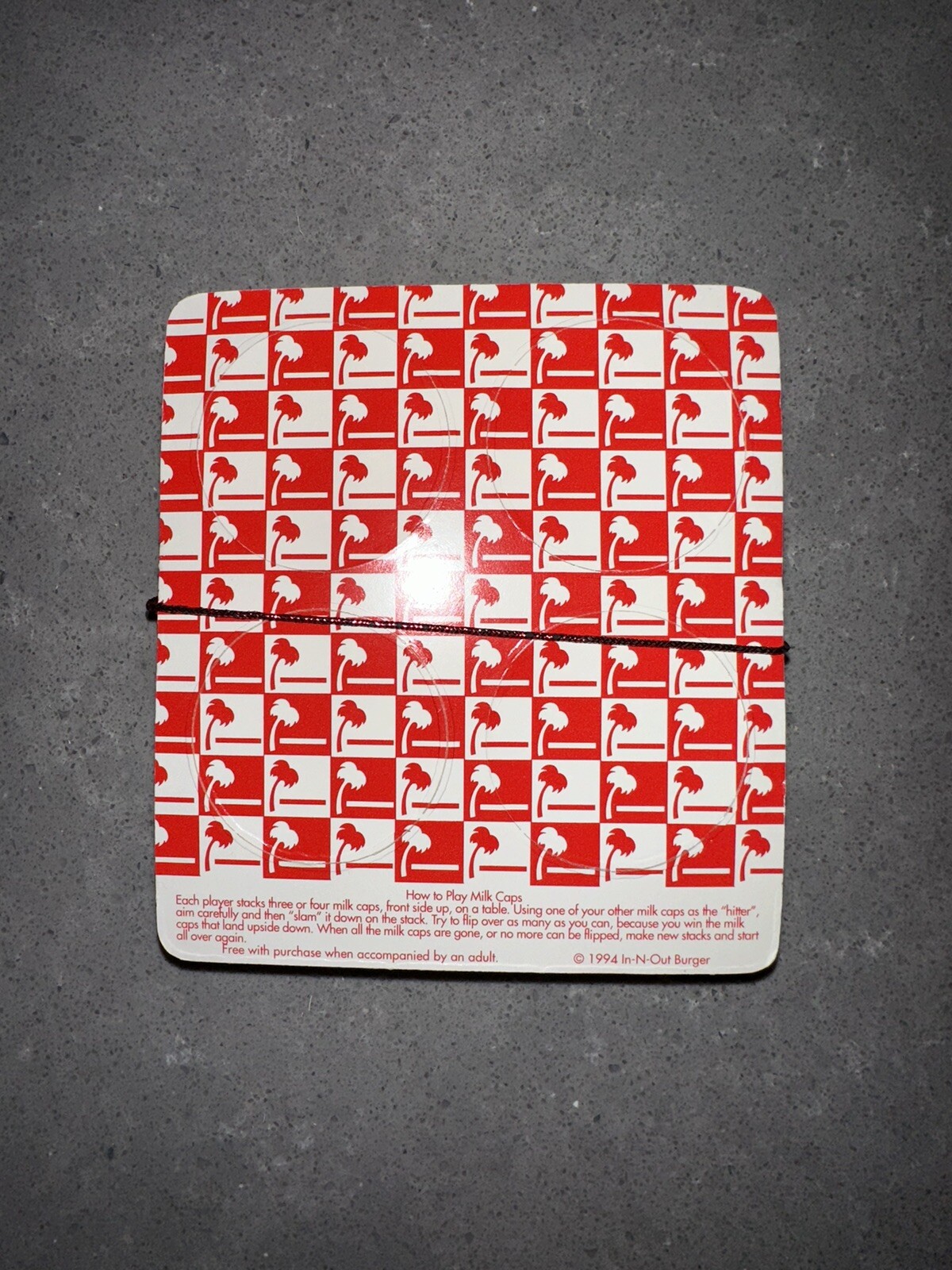 In-N-Out Burger 16 Piece of Unpunched Pog Sheets 1994