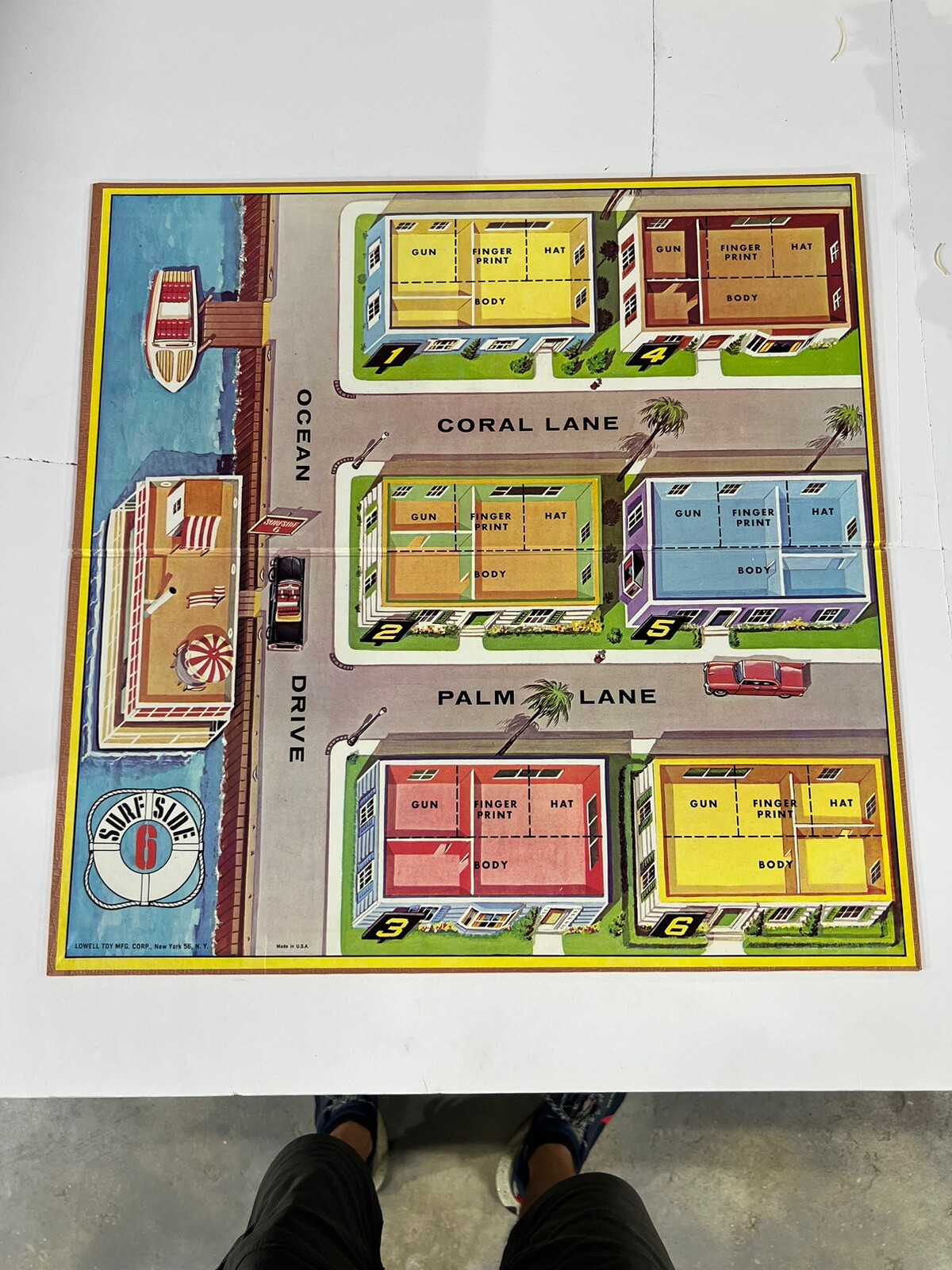 Surfside 6 Board Game, Vintage 1960s, Lowell Toy Corp VERY RARE from ABC TV Show