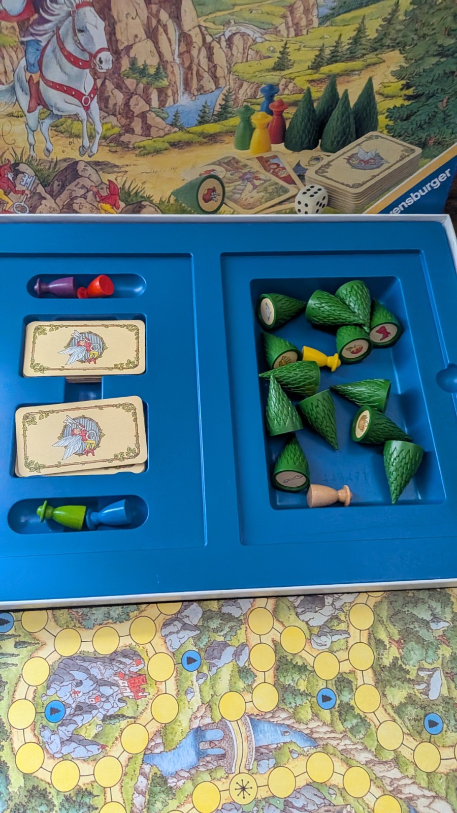 Vintage Enchanted Forest Magical Treasure Hunt Board Game Complete Ravensburger
