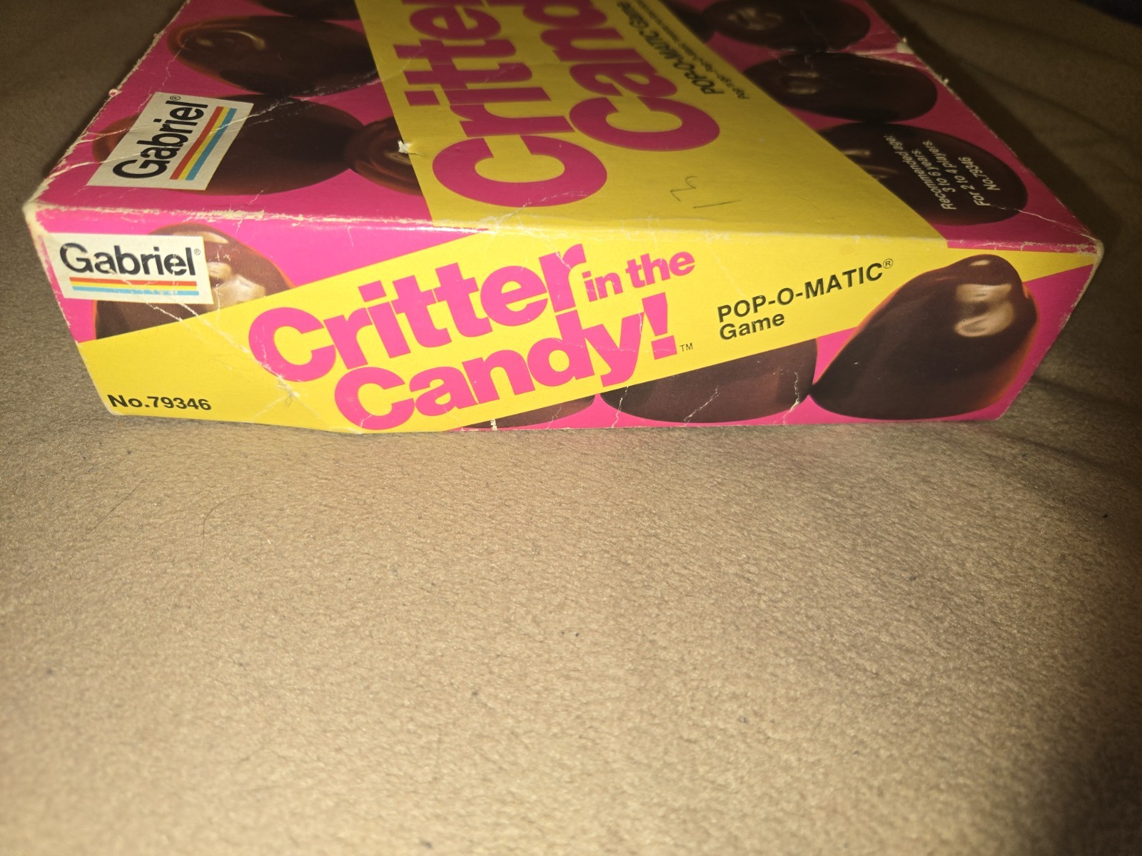 Gabriel Critter in the Candy Pop-O-Matic Memory Game Vintage 1978