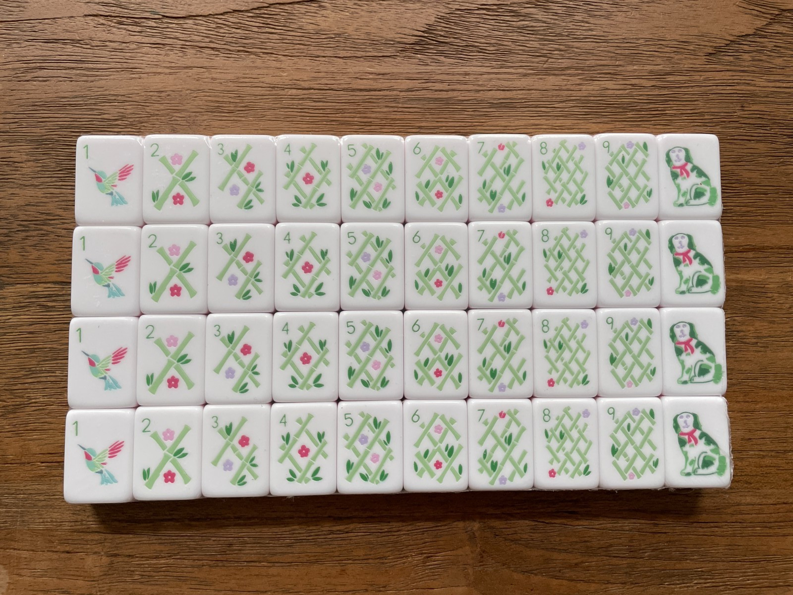 NEW American Mahjong Tiles Set – 160 Tiles, 4-layer engraved acrylic ( Purple)