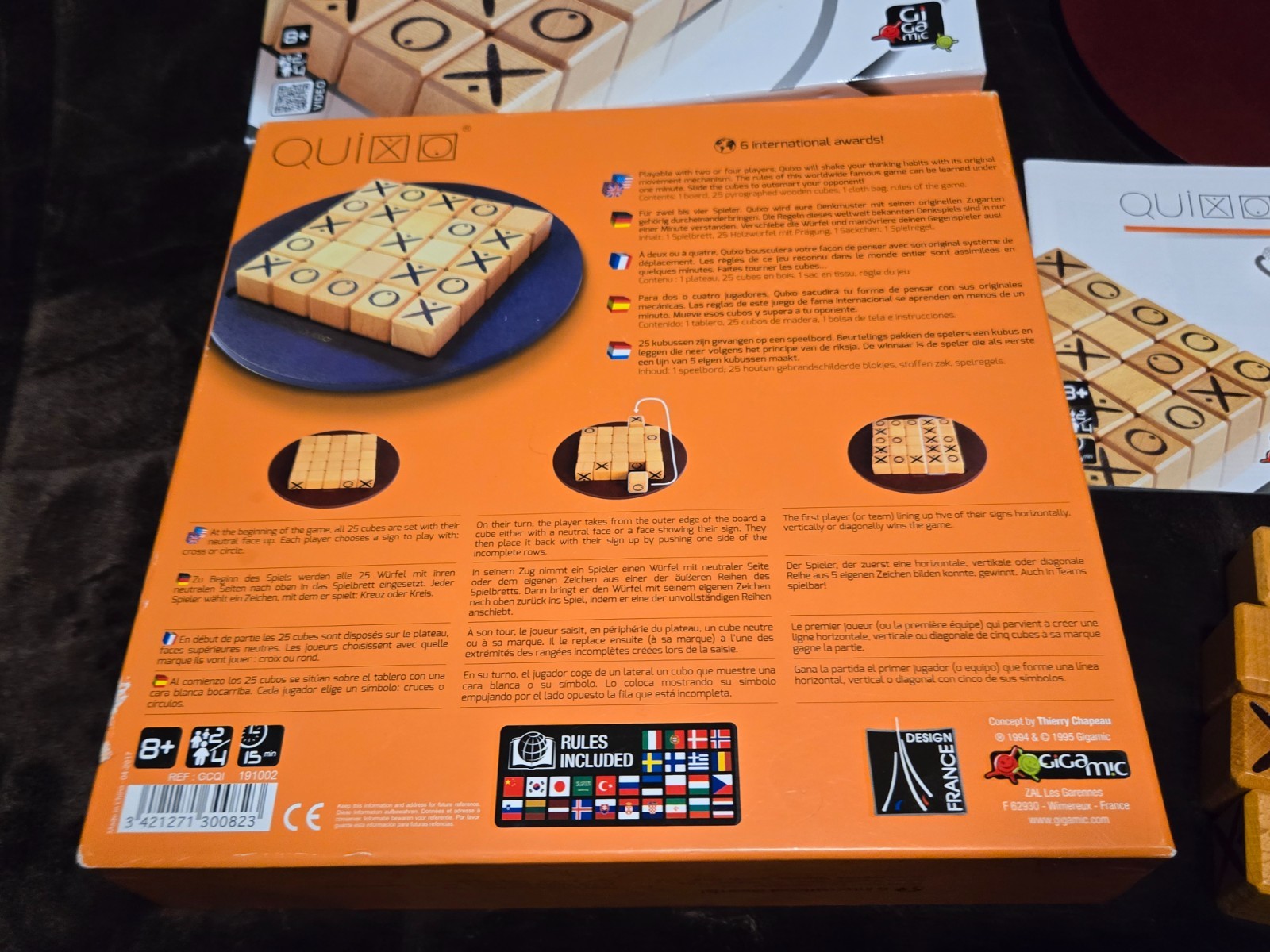 Quixo Abstract Strategy Board Game 1995 Vintage Gigamic-100% COMPLETE