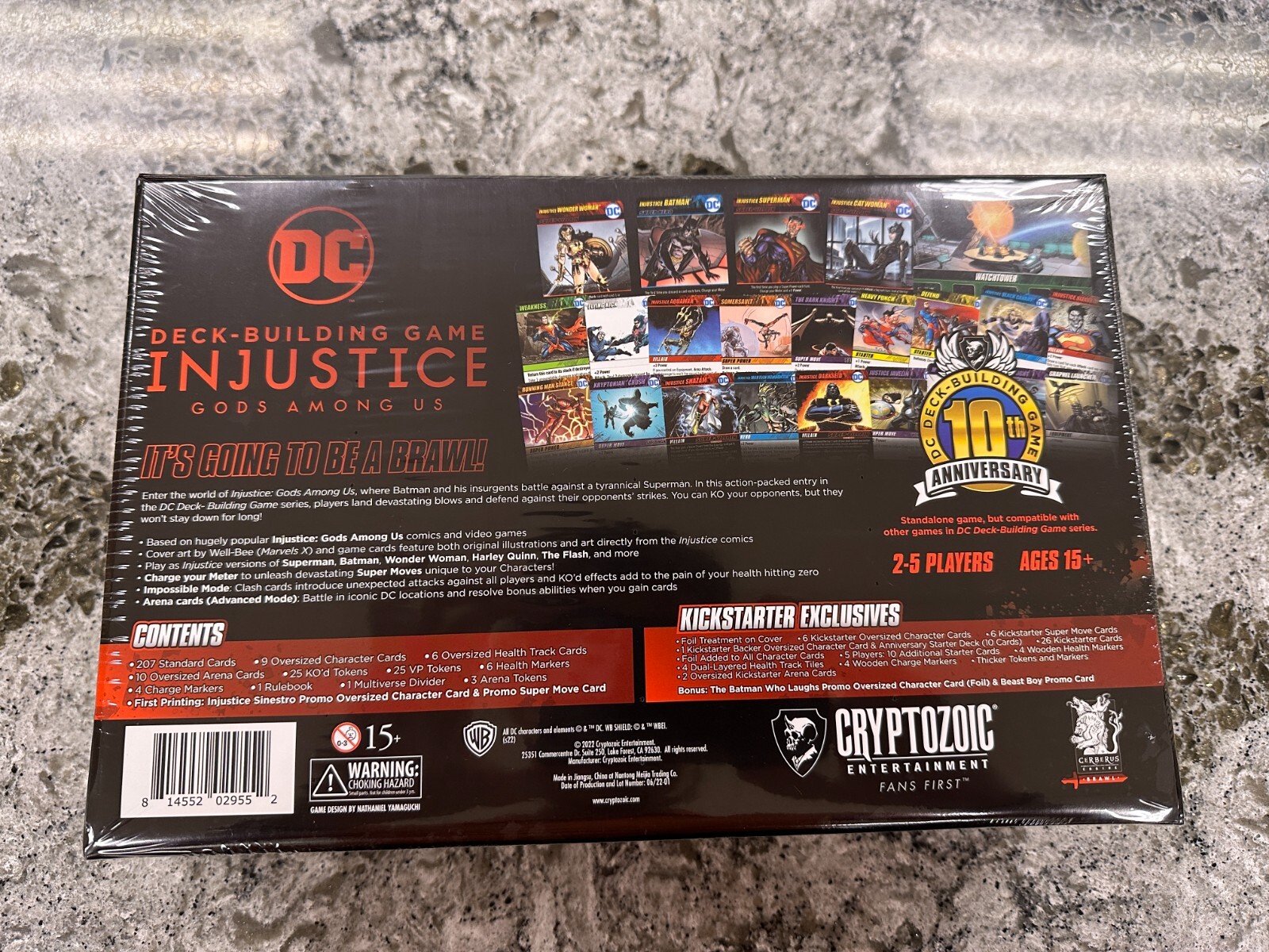 DC Comics Deck Building Game Injustice Rivals Kickstarter Exclusives KS BOARD