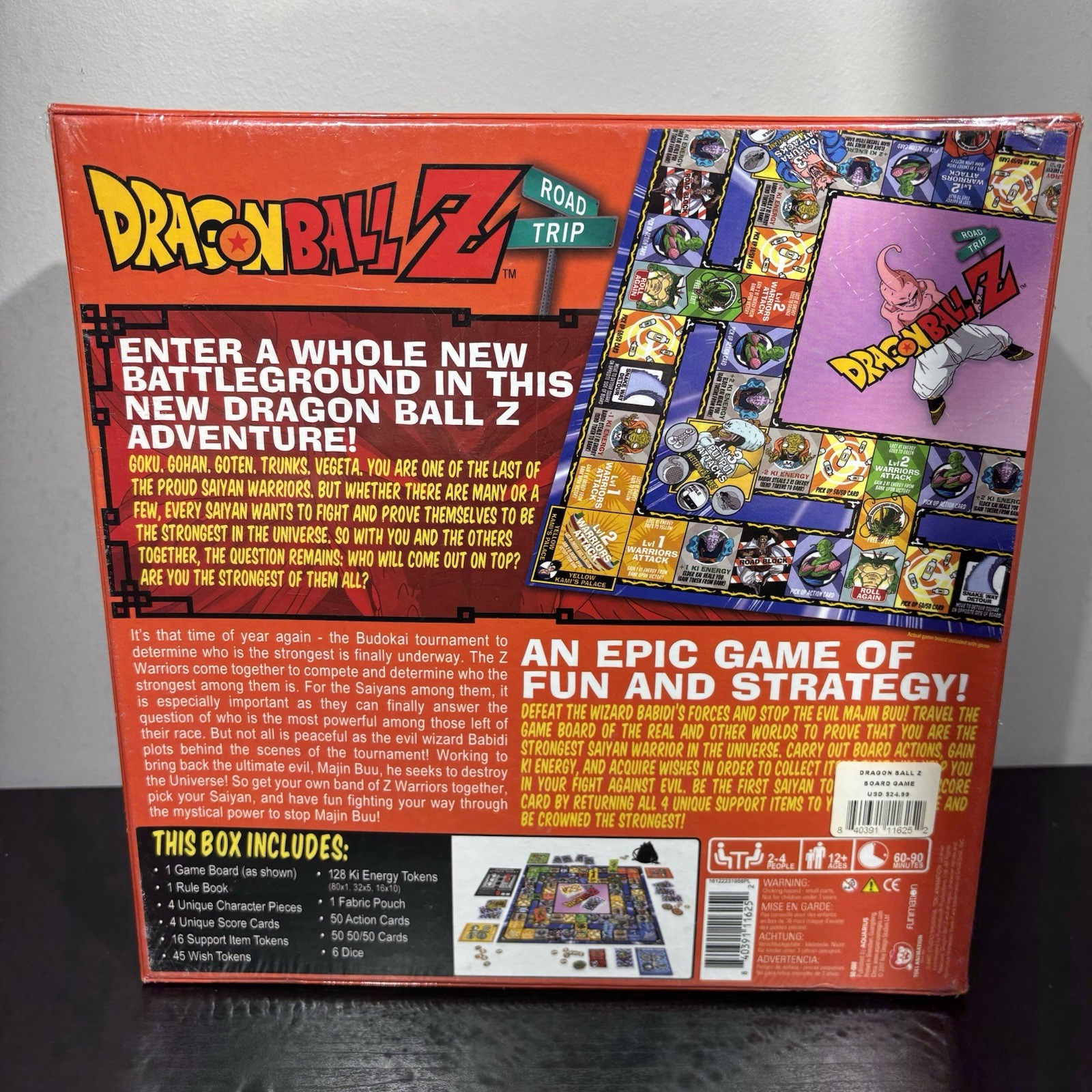 Dragon Ball Z Road Trip Board Game 2-4 Players Anime Manga