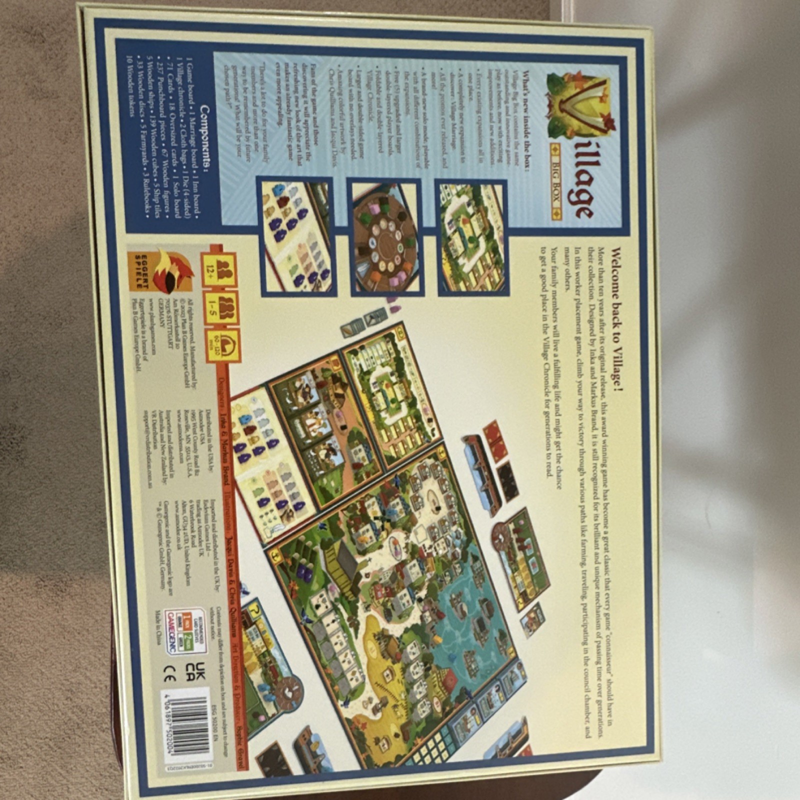 Eggertspiele Village Big Box Board Game Edition Kennerspiel 1-5 Players 2022