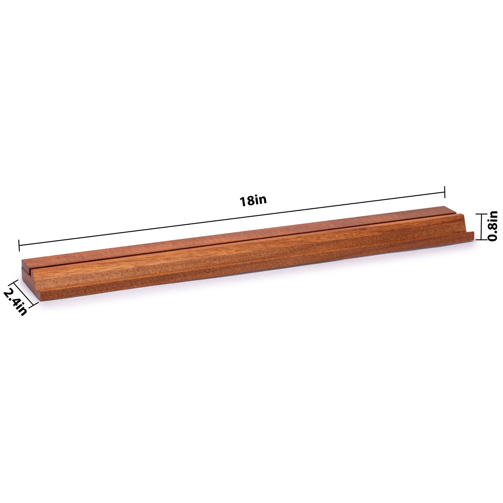 Classic Chestnut Color Wooden Mahjong Game Racks with Pushers, 18″ – Set of 4