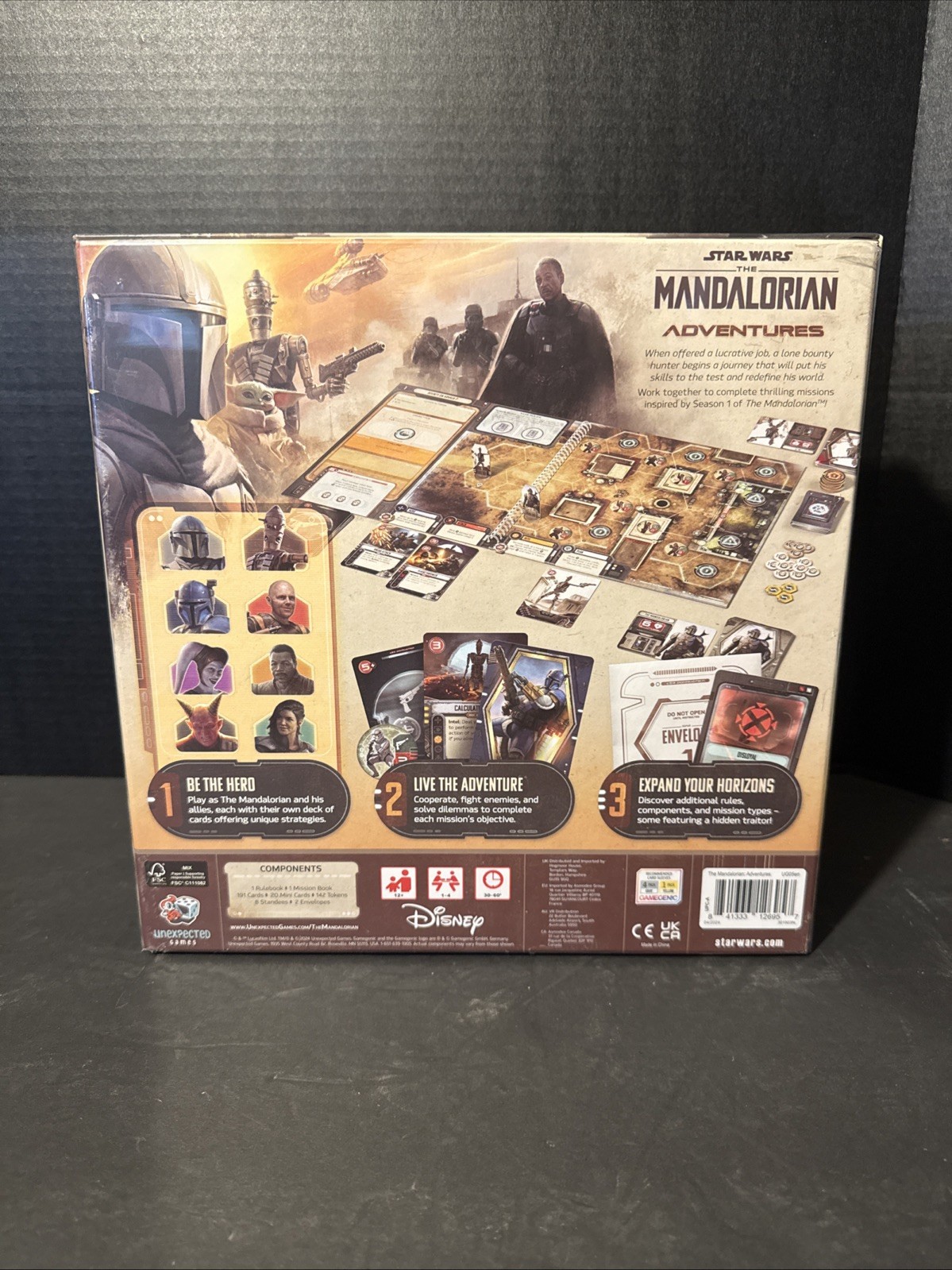 Star Wars: The Mandalorian Adventures Board Game 12+ 1-4 Players 7C