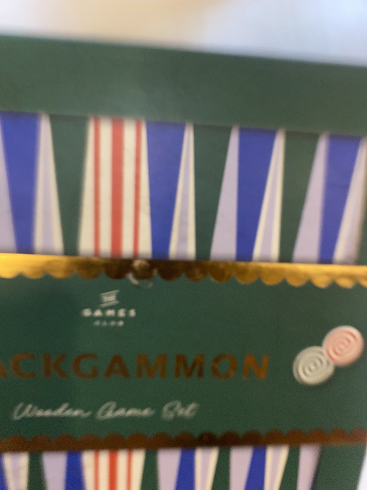 The Games Club Backgammon Wooden Game Set New in Box Professor Puzzle 8 + years