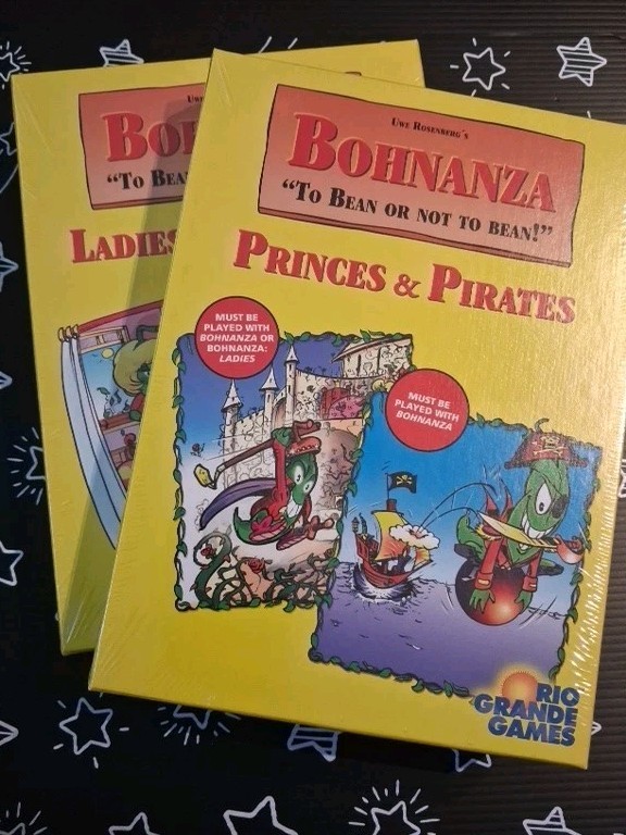 Bohnanza Set Of Two: Princes & Pirates and Ladies & Gangsters-New/Sealed