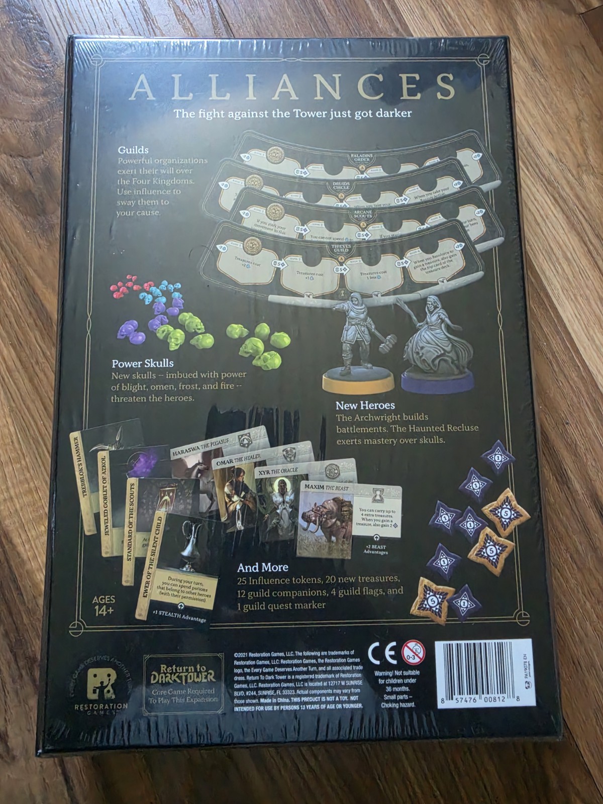 *** RETURN TO DARK TOWER : ALLIANCES expansion – Restoration games – NEW ***