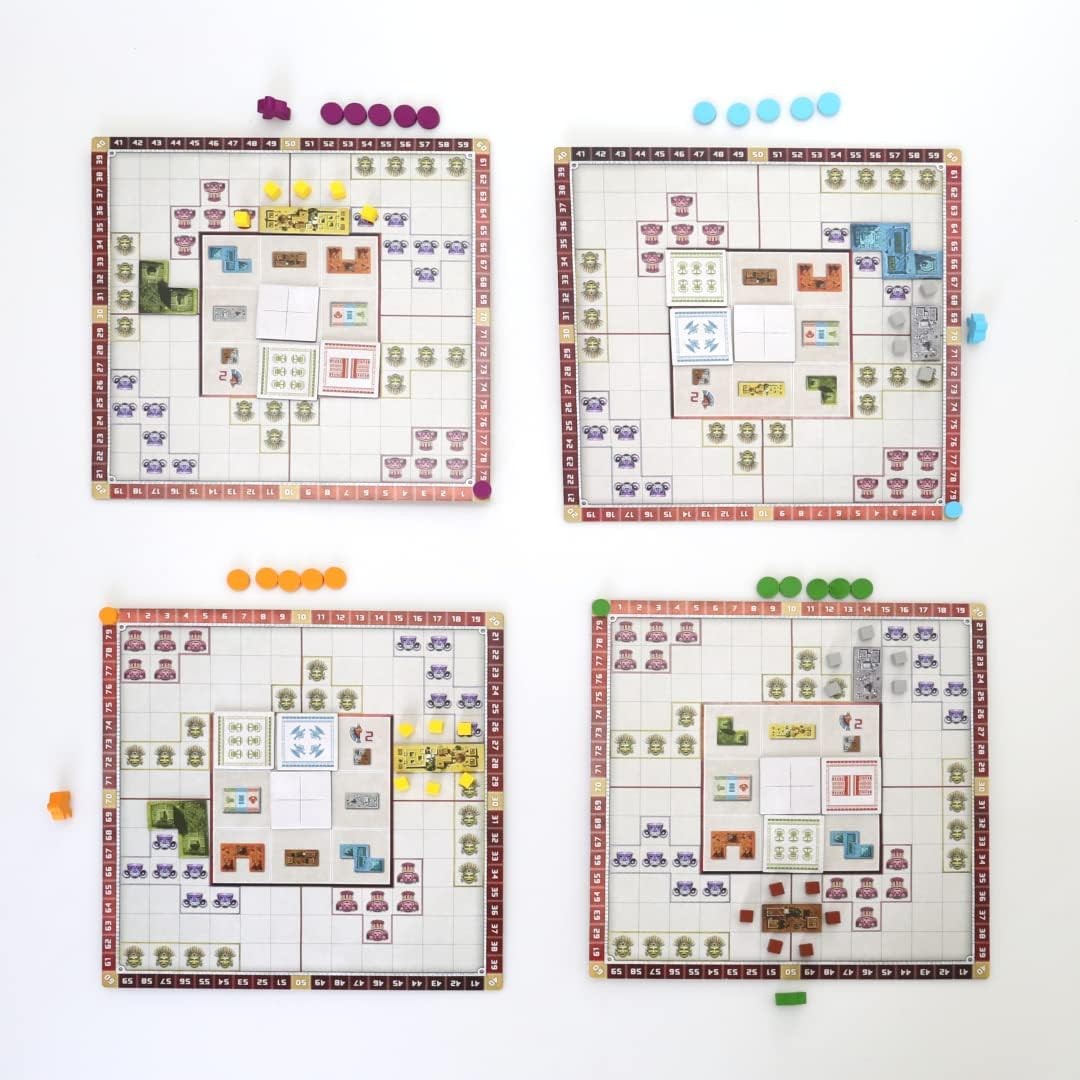 GTS Distribution BUCANEIROS Founders of Teotihuacan-Tile Laying-Board Game, Anci