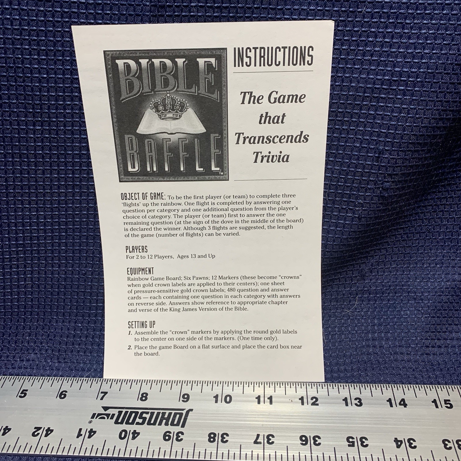 Talicor Bible Baffle Board Game Free Shipping