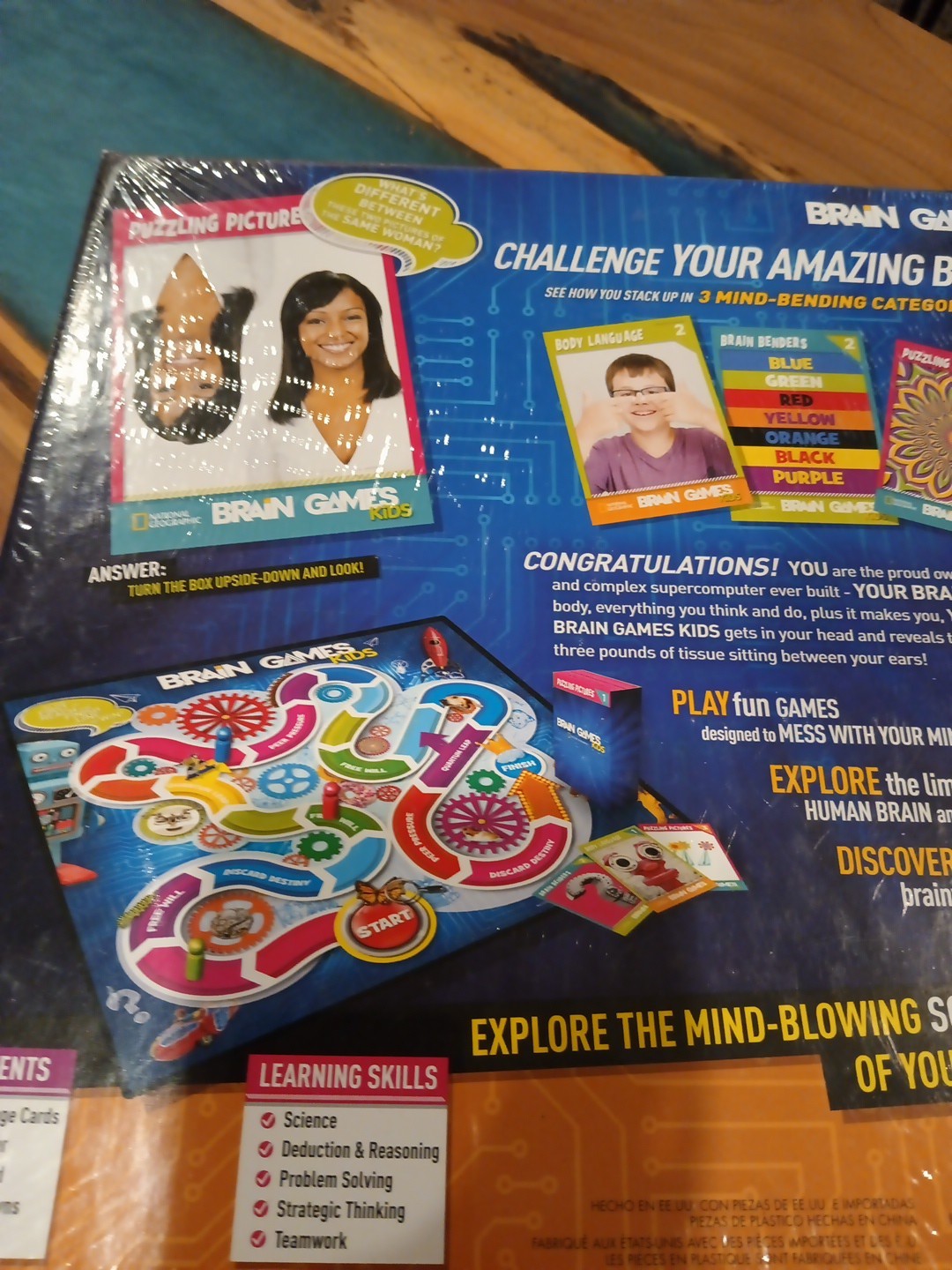 National Geographic Brain Games Kids Edition Brand New Buffalo Games