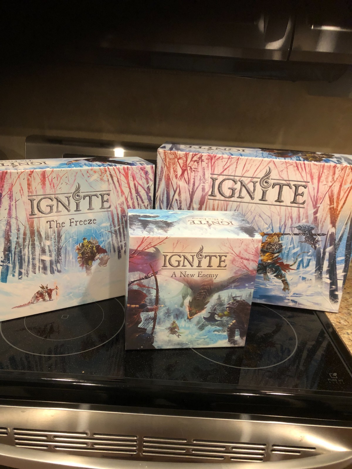 “IGNITE” Board Game Including “The Freeze” & “A New Enemy” Expansions EUC