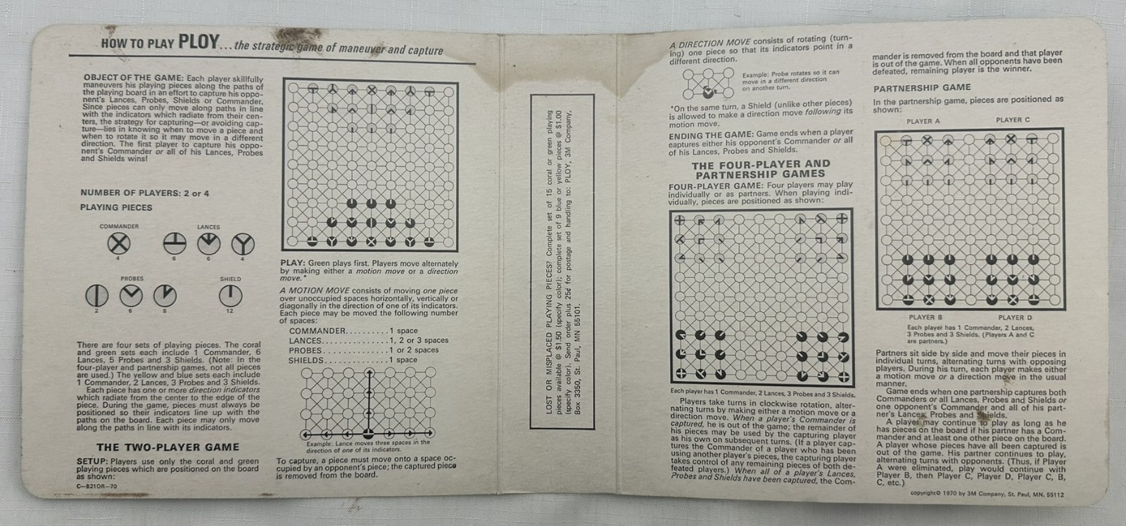 1970 Ploy Game by 3M Complete in Good Condition FREE SHIPPING