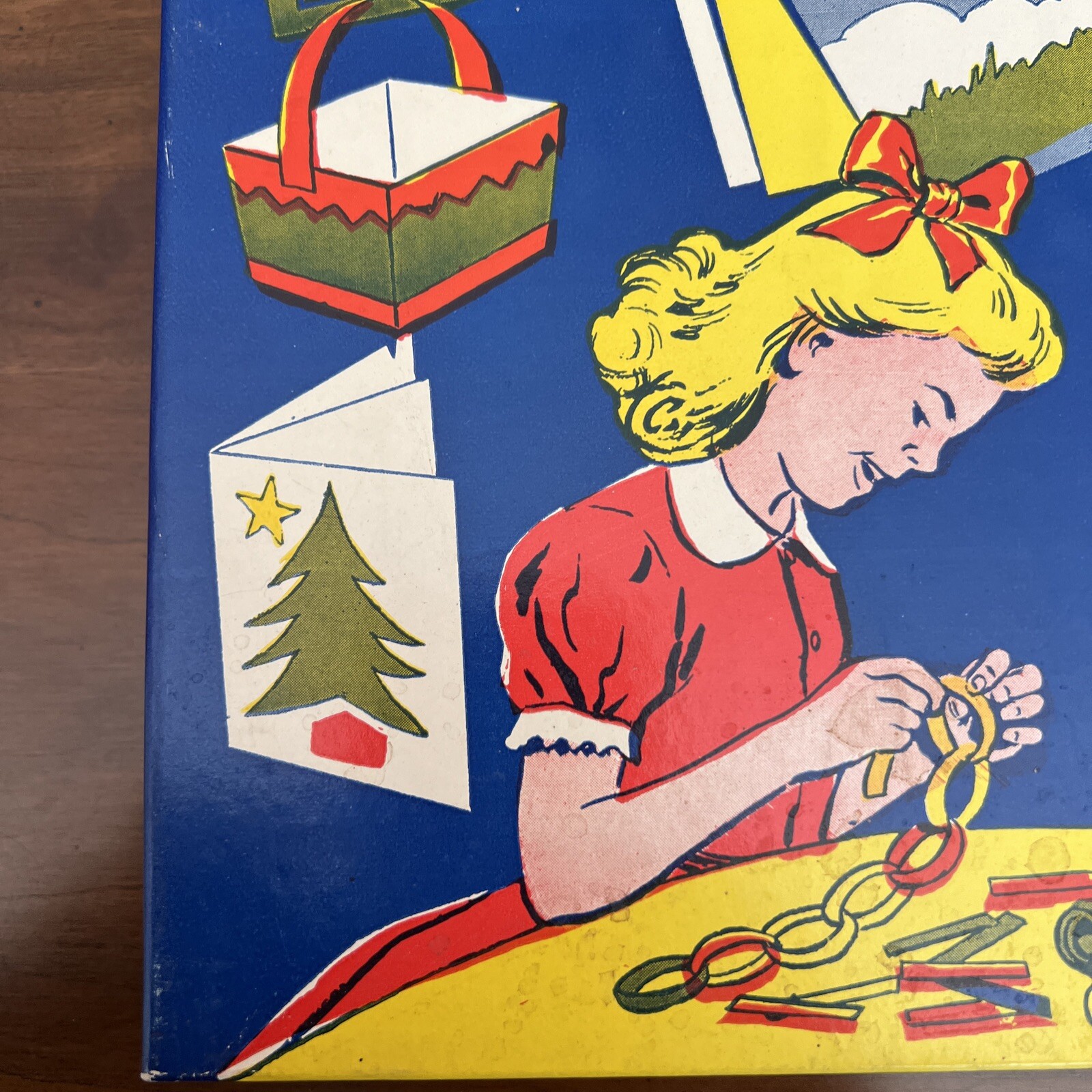 RARE Vintage 1940’s Davis “Colorful Papercraft” Craft Kit – New in Box!