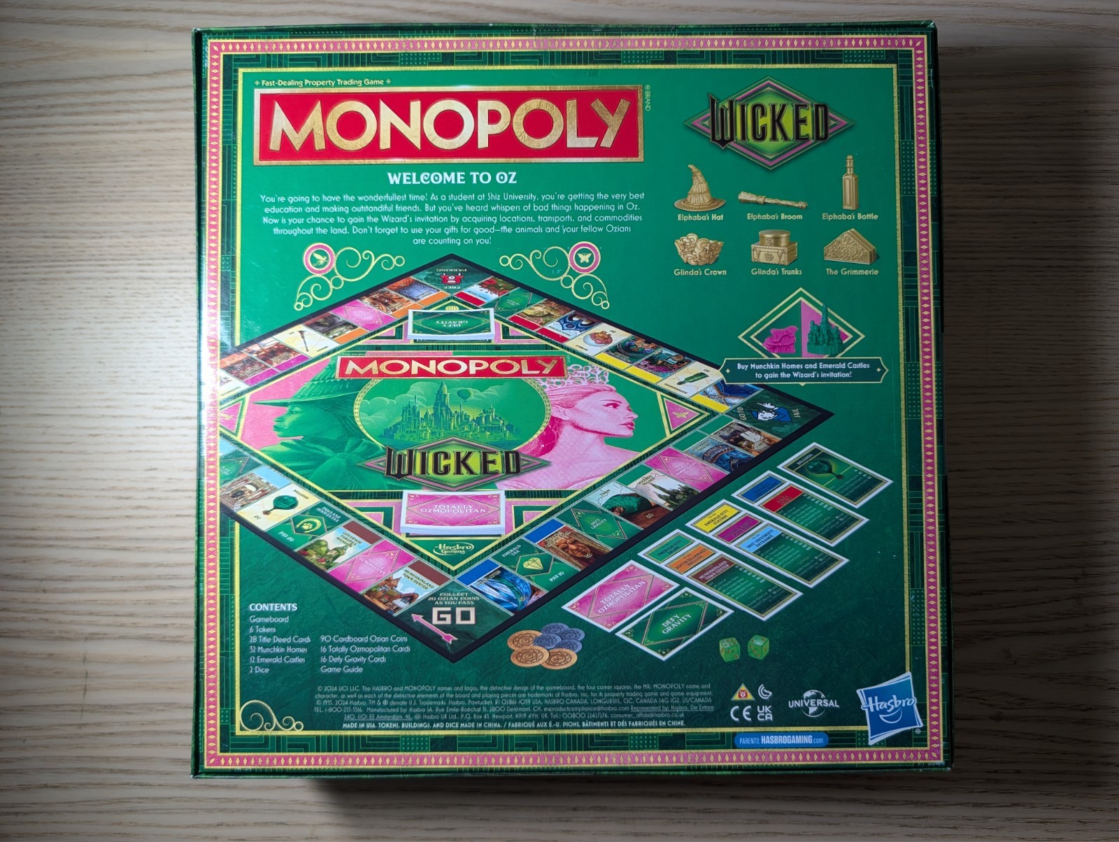 Monopoly Wicked Edition Board Game Inspired by The Motion Picture – New