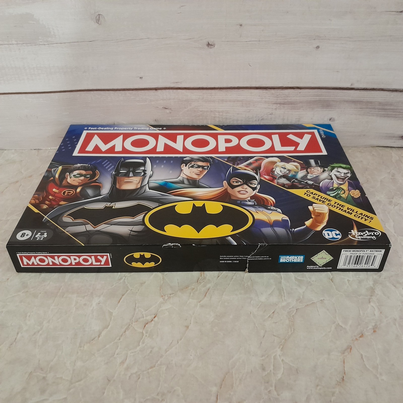 Batman Monopoly DC Comics Sealed Box Damage