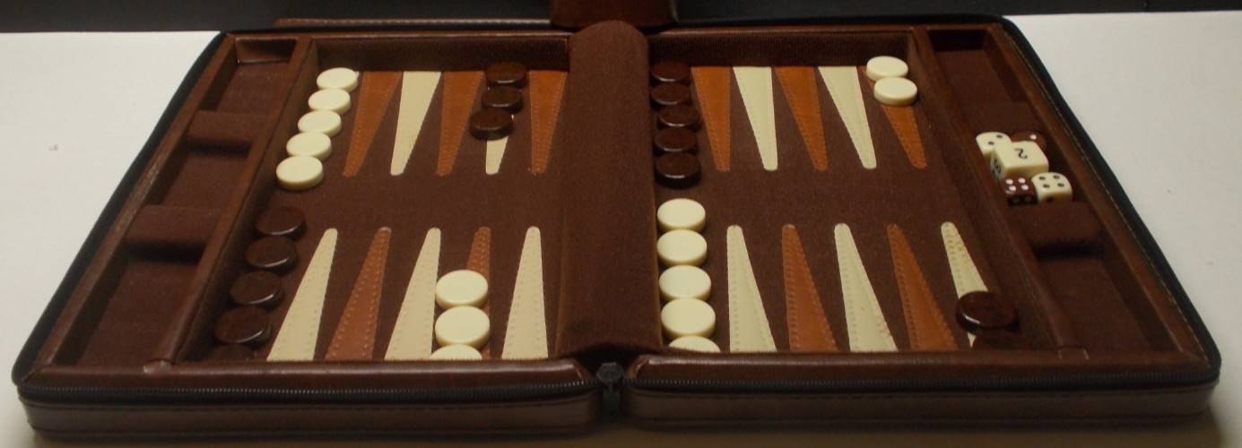 Magnetic Travel Backgammon Carry Zipper Case