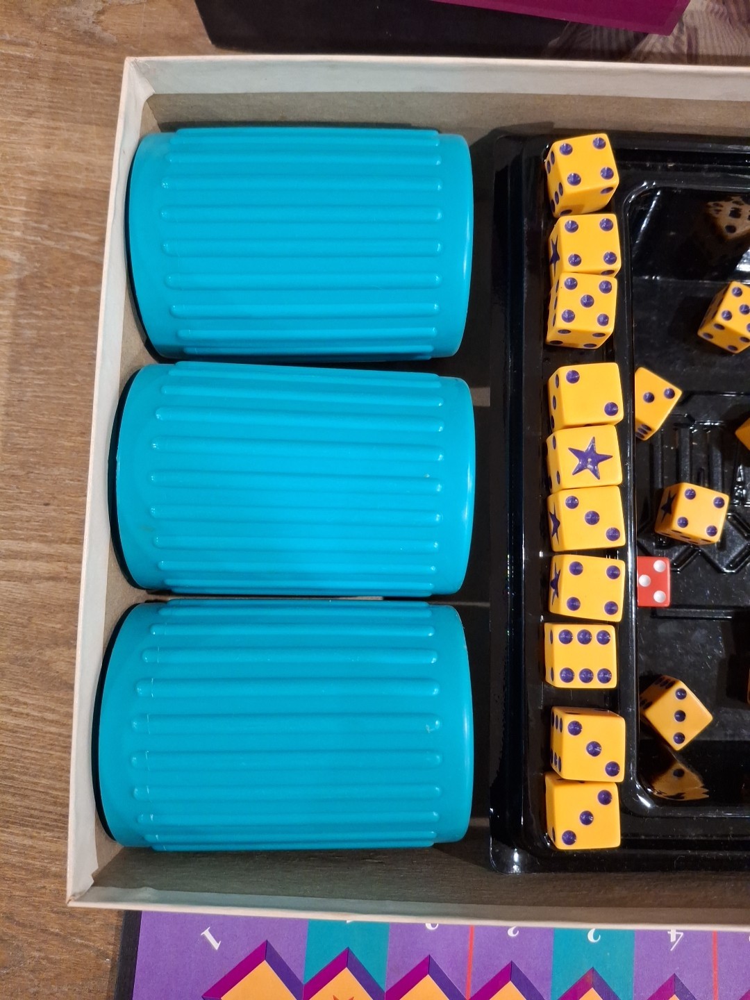 MTB Boardgame Liar’s Dice Box 100% Complete VG+ Rare Vintage 1987