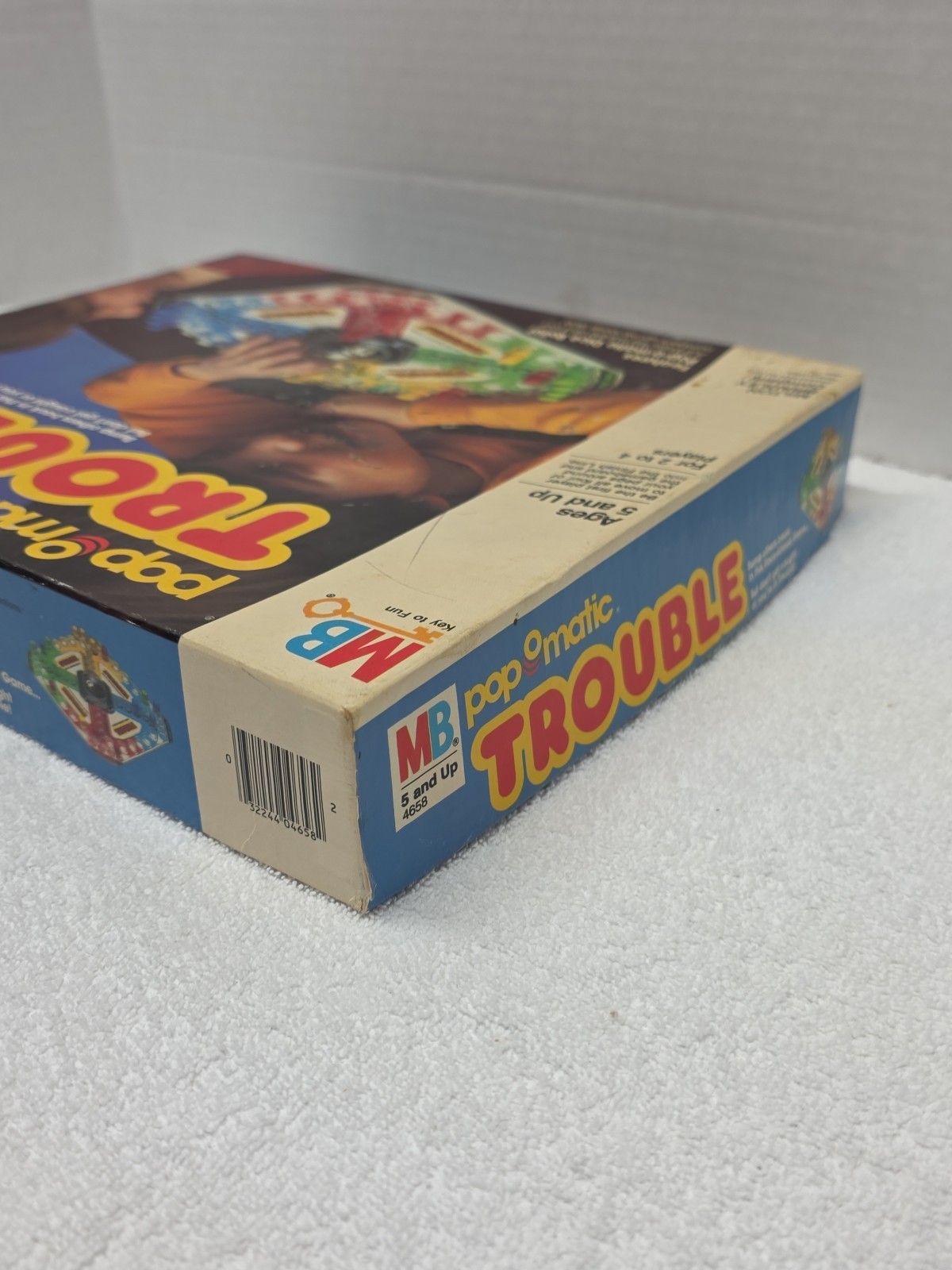 Vintage 1986 Trouble Board Game Pop O Matic Milton Bradley Complete & Works