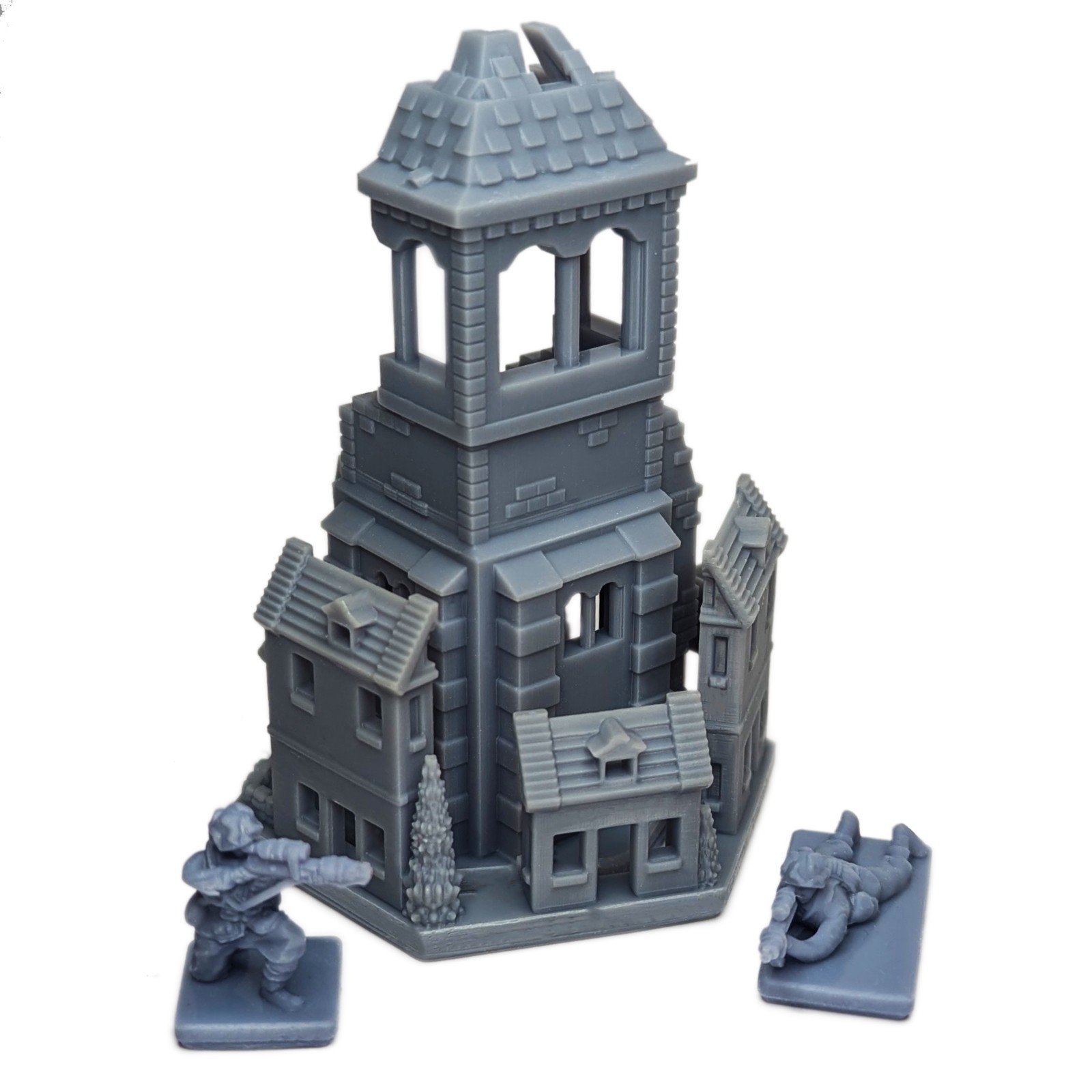 WW2 15mm European Sniper Tower & Town Building TTRPG Memoir 44 Axis Allies