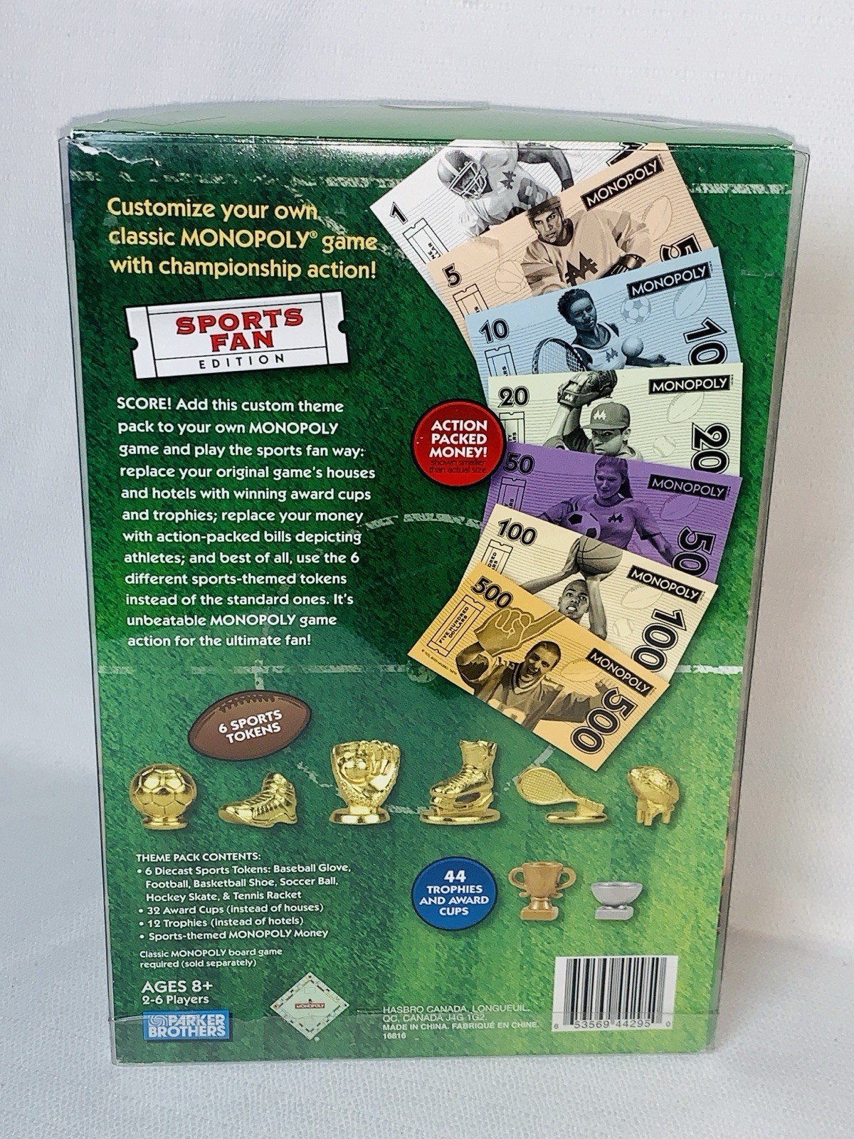 NEW Monopoly Sports Fan Edition Theme Pack Target Exclusive Football Baseball