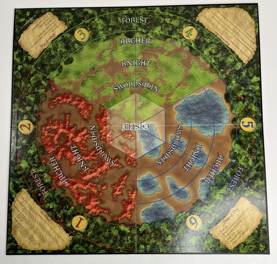 Castle Panic Board Game Fireside Games 2012, 1st Ed, Sixth Printing Complete