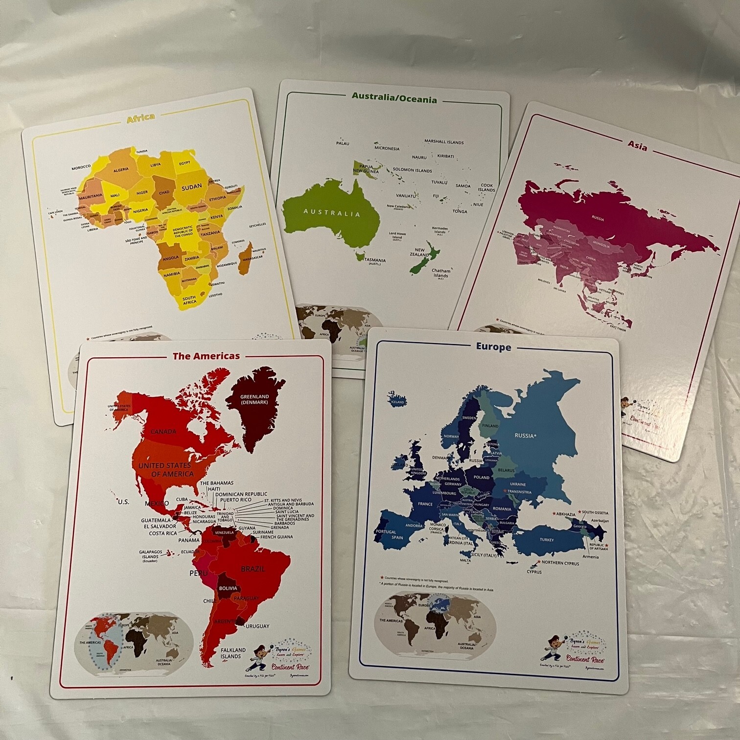 Continent Race Fun Geography Board Game For Kids Created By Kids 2016 Very Nice