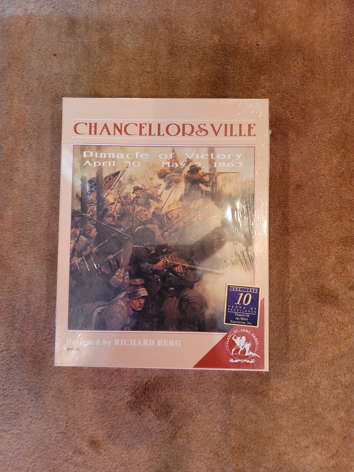 Clash of Arms Games : CHANCELLORSVILLE – Pinnacle of Victory 1863 New in shrink