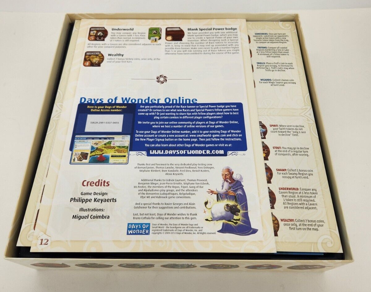 Small World Days of Wonder Philippe Keyaerts Board game 2010 game of the year