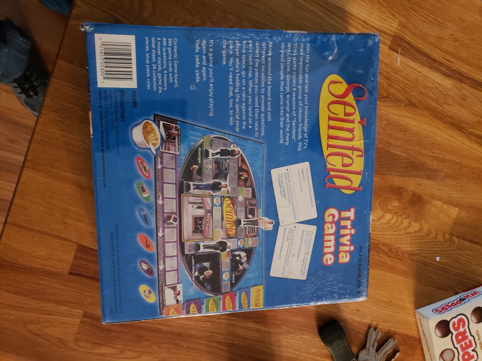 SEALED Seinfeld Trivia Game 2009 Adult 2-4 Players, Pressman #5300 water damage