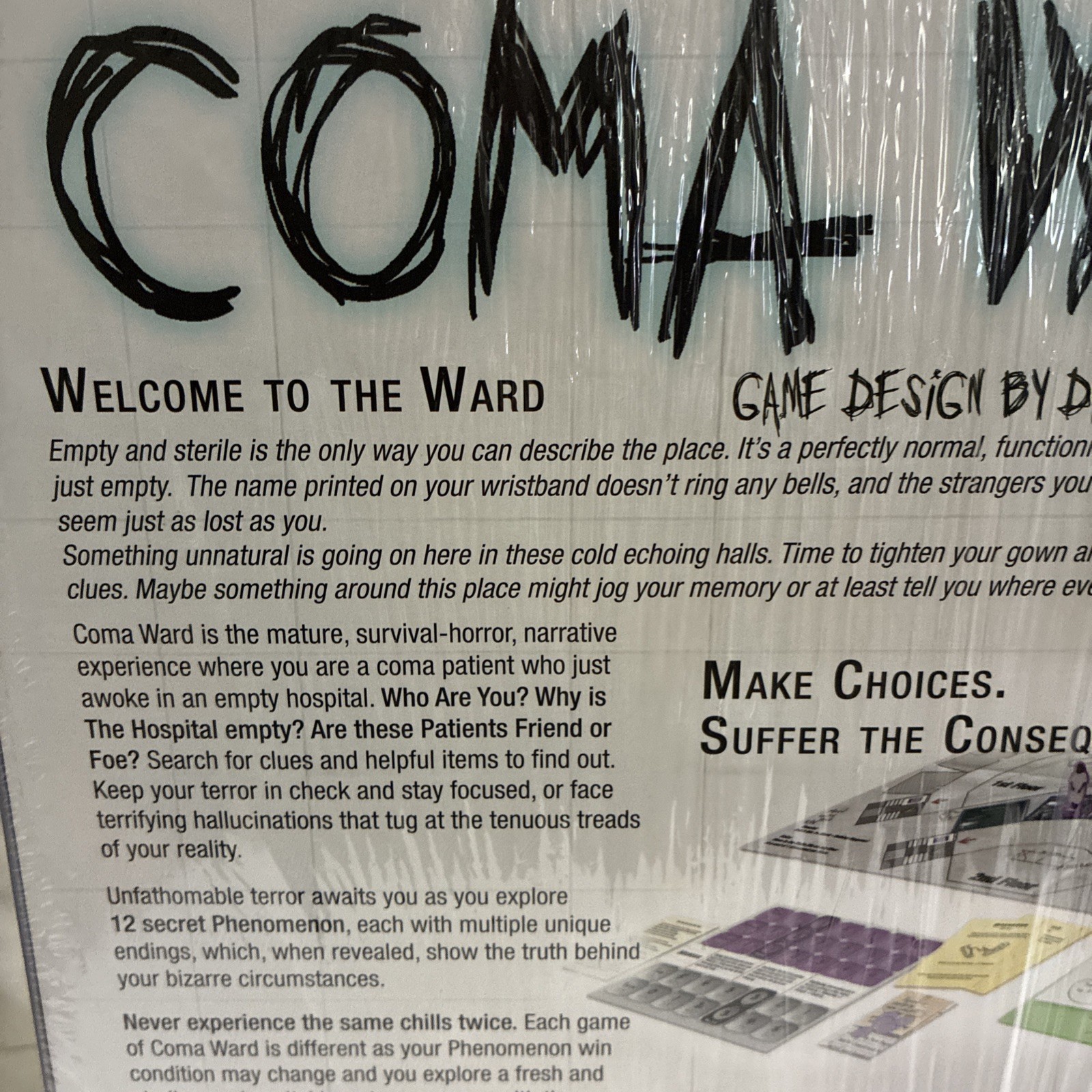 Coma Ward Board Game co-op asylum Kickstart exclusive New & Sealed Fast Postage