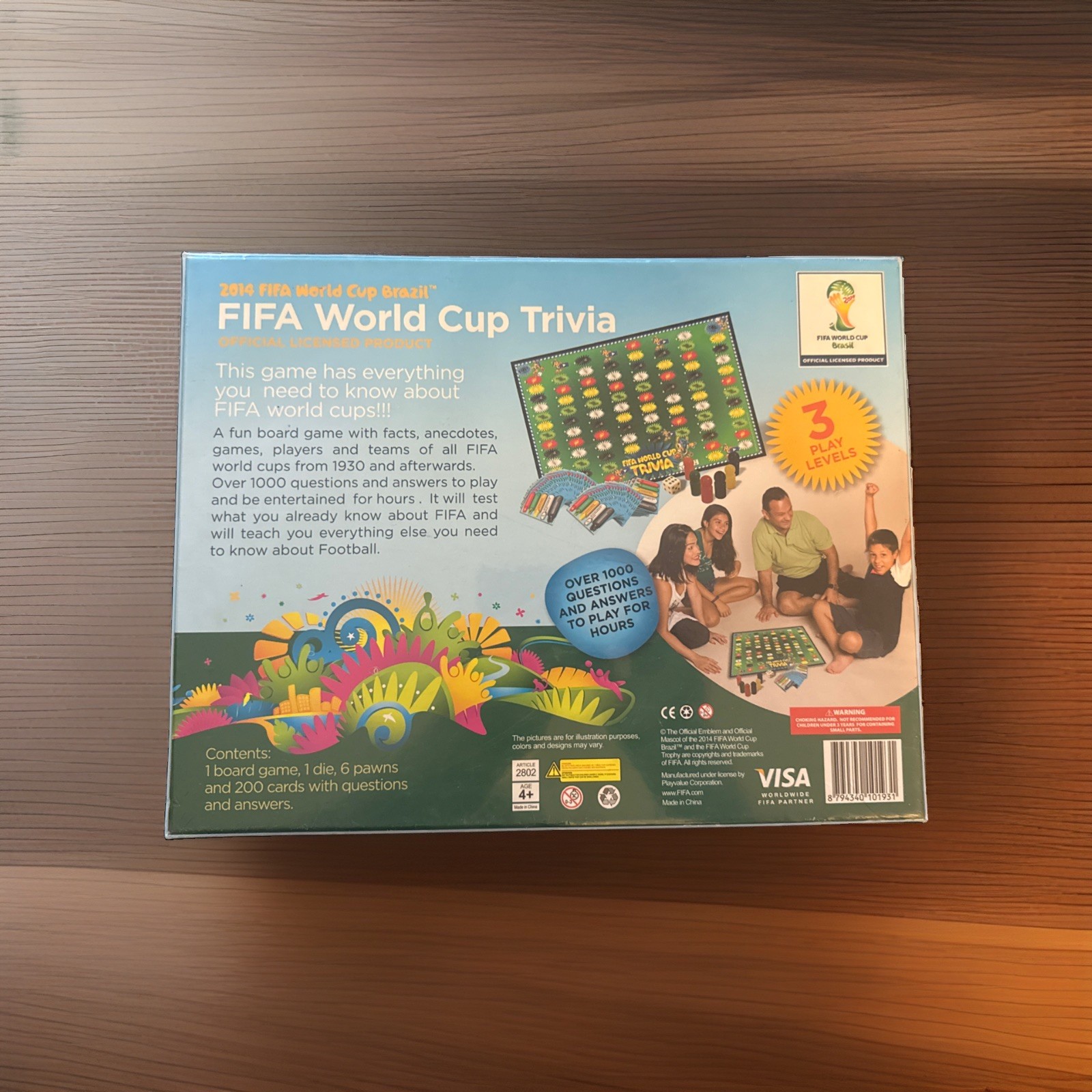 FIFA World Cup Brazil Trivia Soccer 2014 Board Game Football NEW