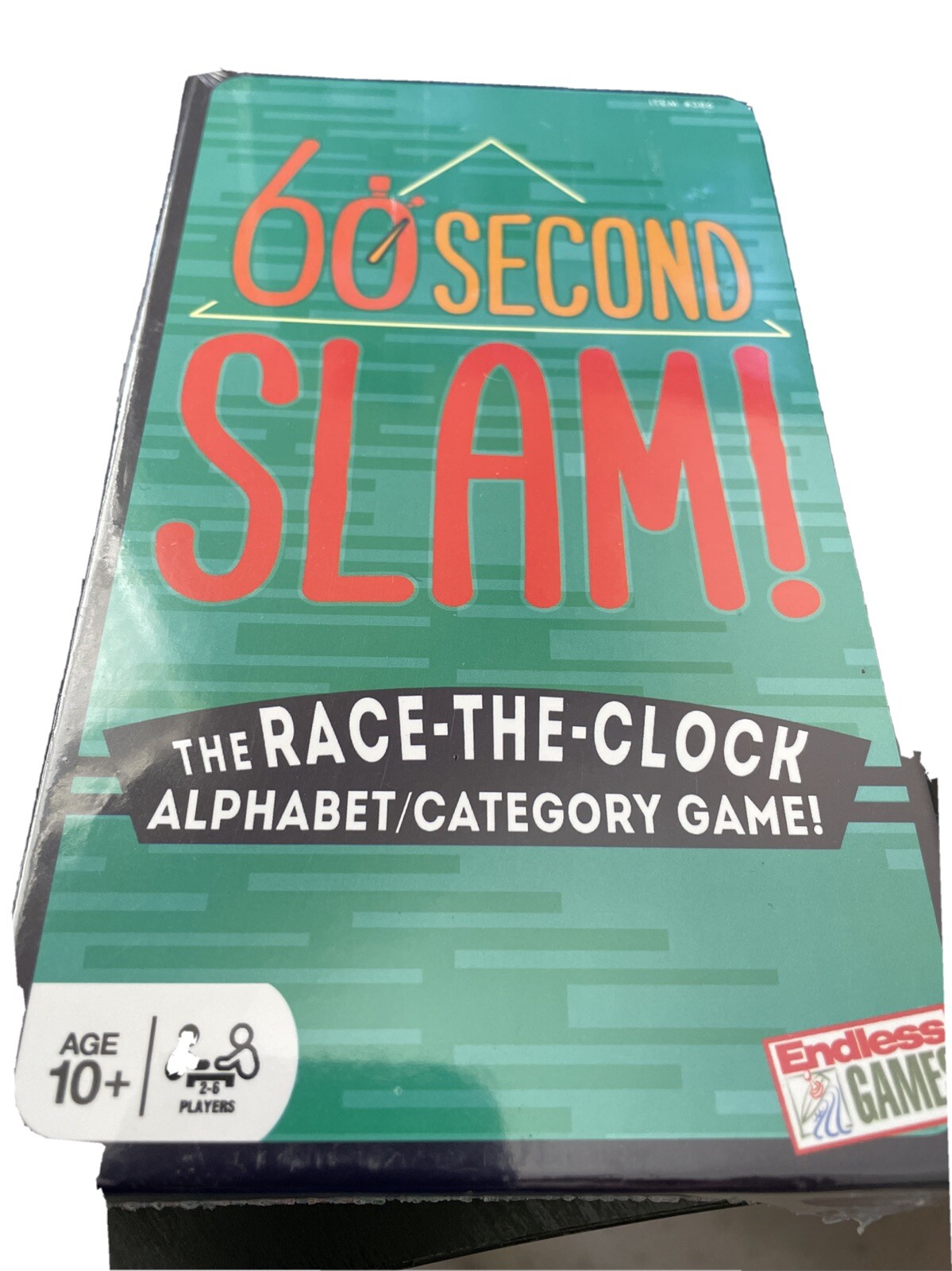 Endless Games 60 Second Slam Race the Clock Alphabet Game New & Sealed B