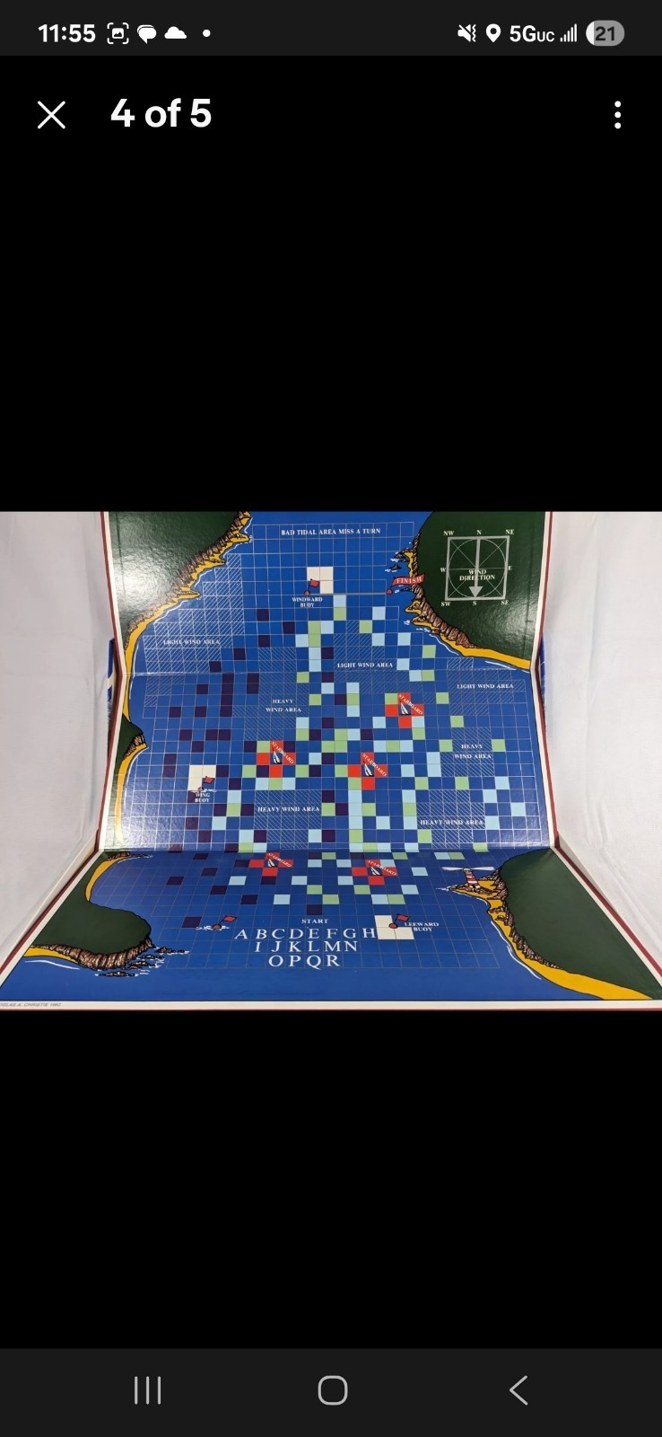 Vintage Board Game Tack Tics 80s Sailing New Zealand