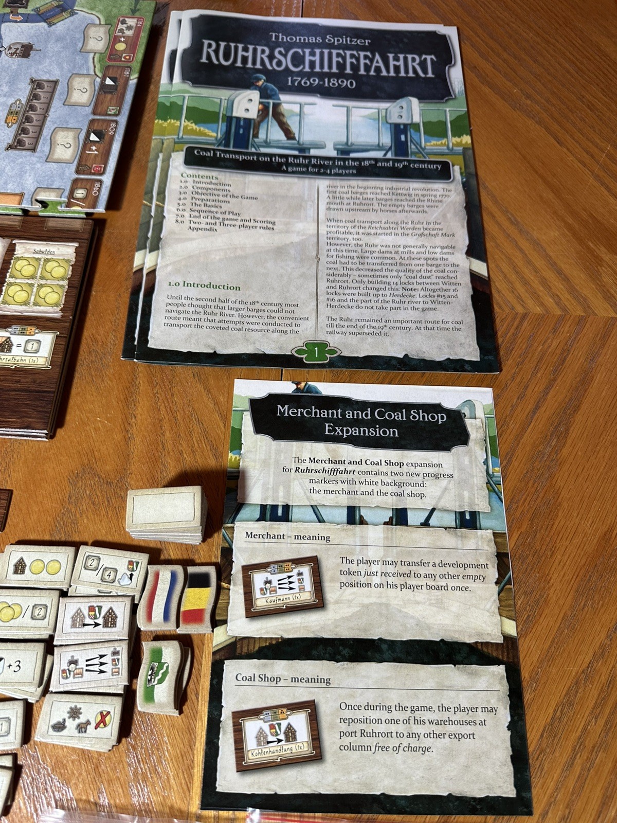 Ruhrschifffahrt 1769-1890 Board Game, Great Condition!
