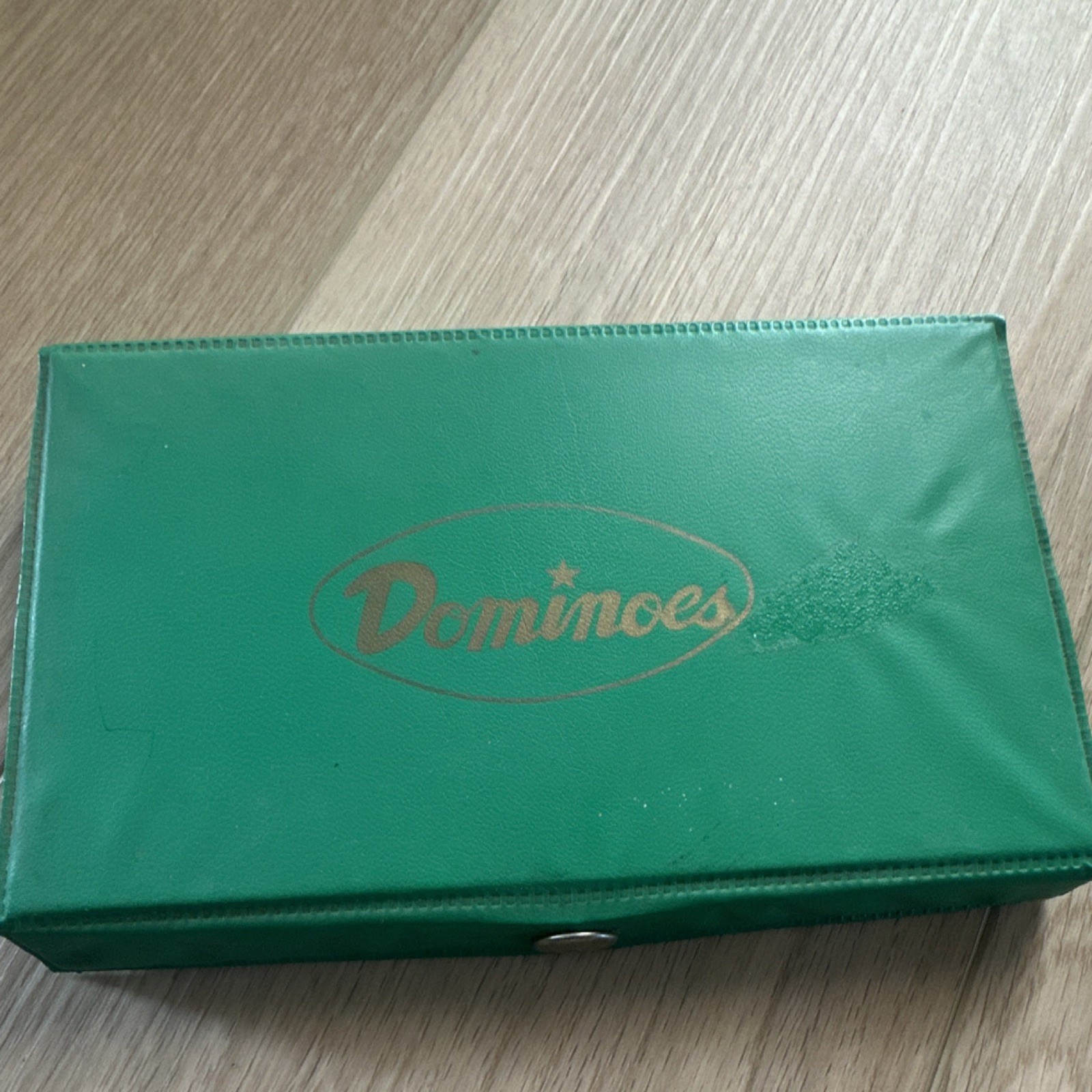 Dominoes Tile Game Strategy Set in Green Case for 2 Players Ages 8 & Up