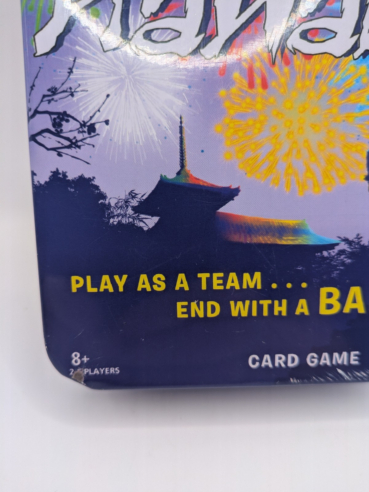 Hanabi Strategy Card Game Travel Tin Case Spin Master COMPLETE! USED!