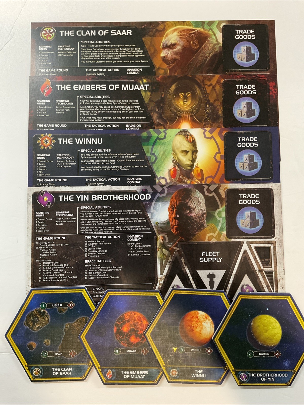 Twilight Imperium 3rd Shattered Empire Replacement Factions and System Tiles