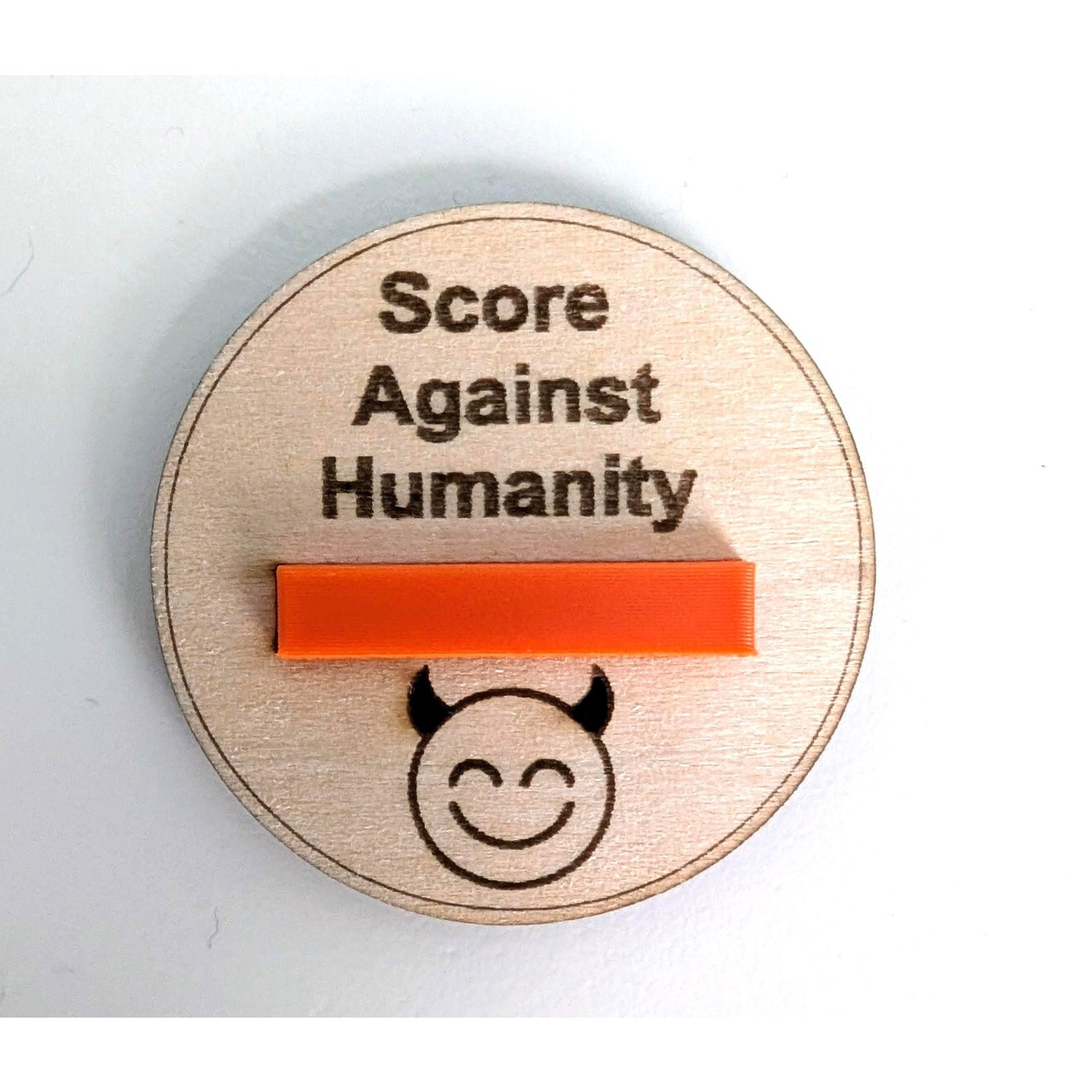Cards Against Humanity Score Tracker | Wooden Game Scoreboard