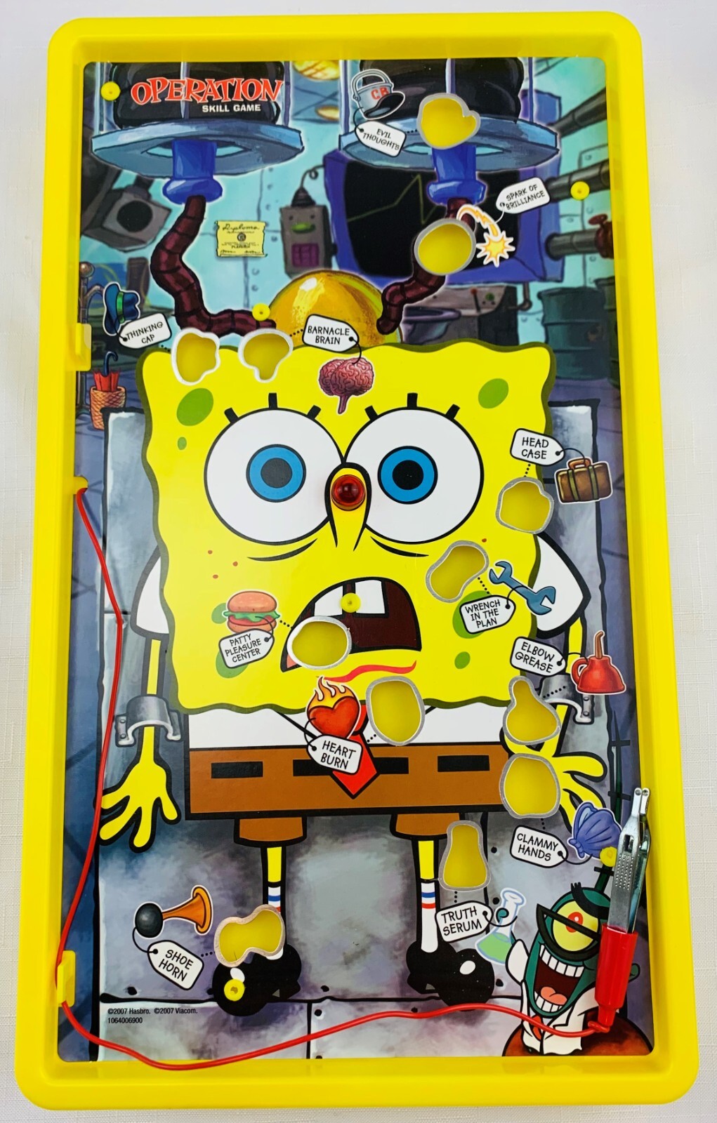 2005 Spongebob Operation Game by Milton Bradley Complete in Great Cond FREE SHIP